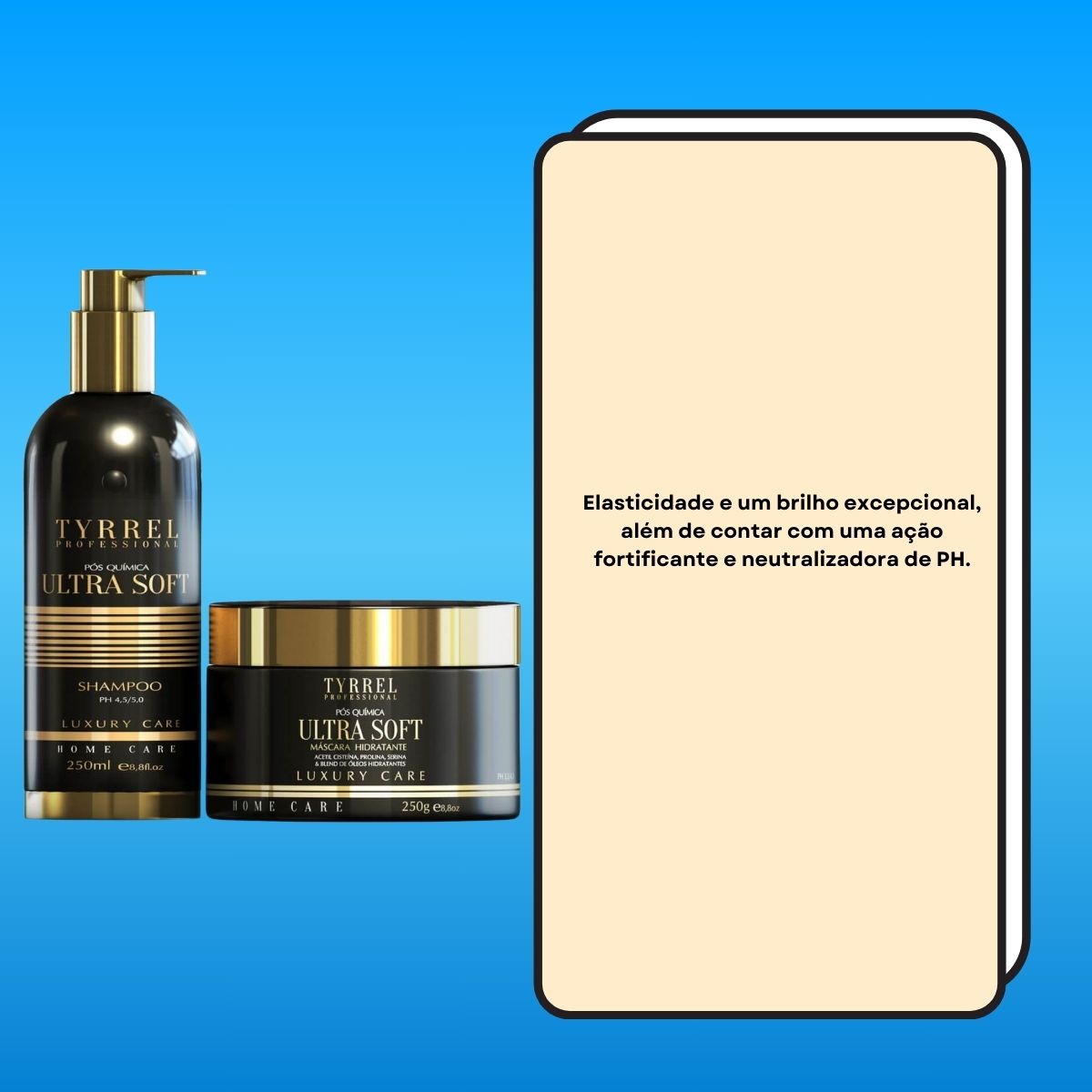 Kit Tyrrel Ultra Soft Shampoo 250 ml e Máscara 250g