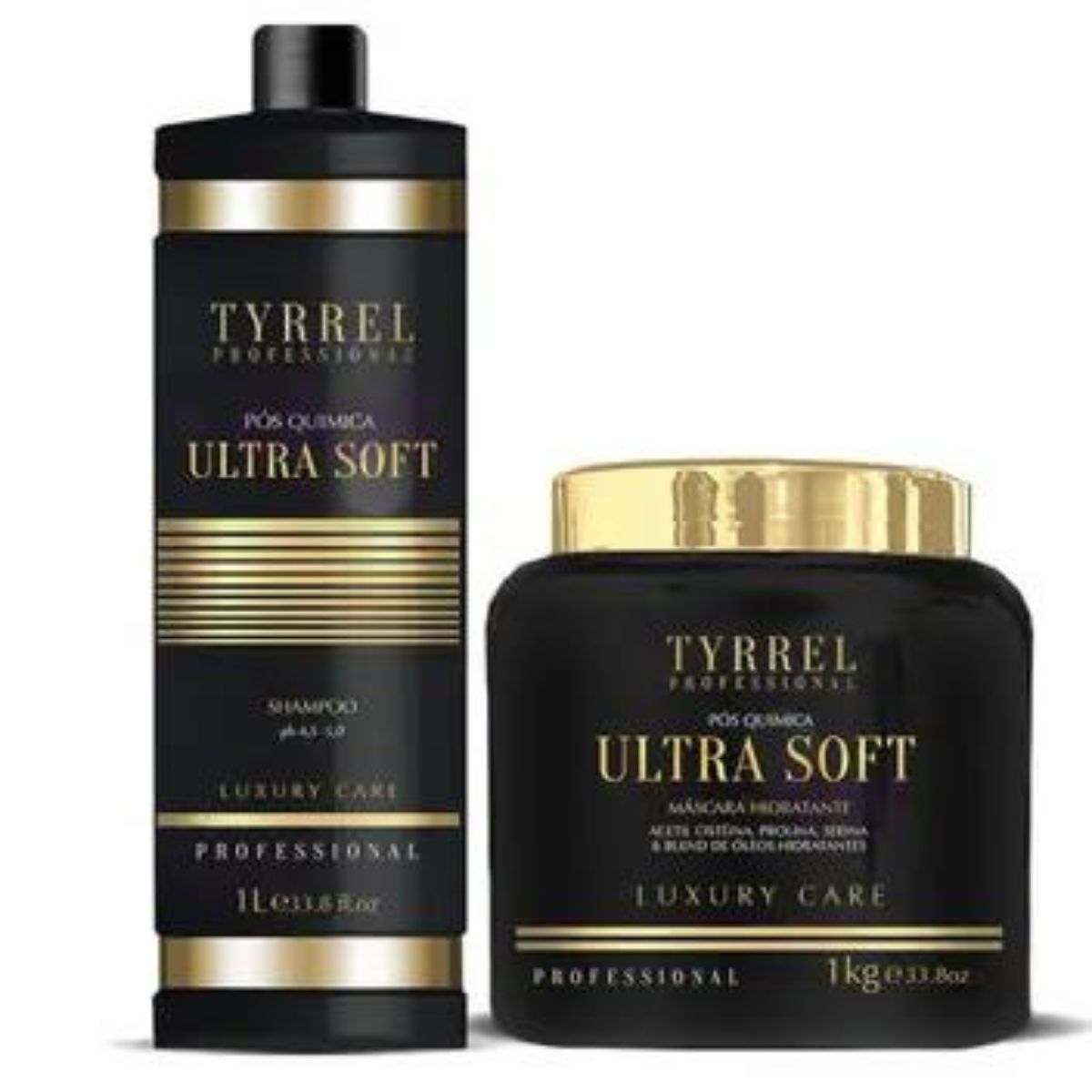 Kit Tyrrel Ultra Soft Pós Química Shampoo e 1 Kg