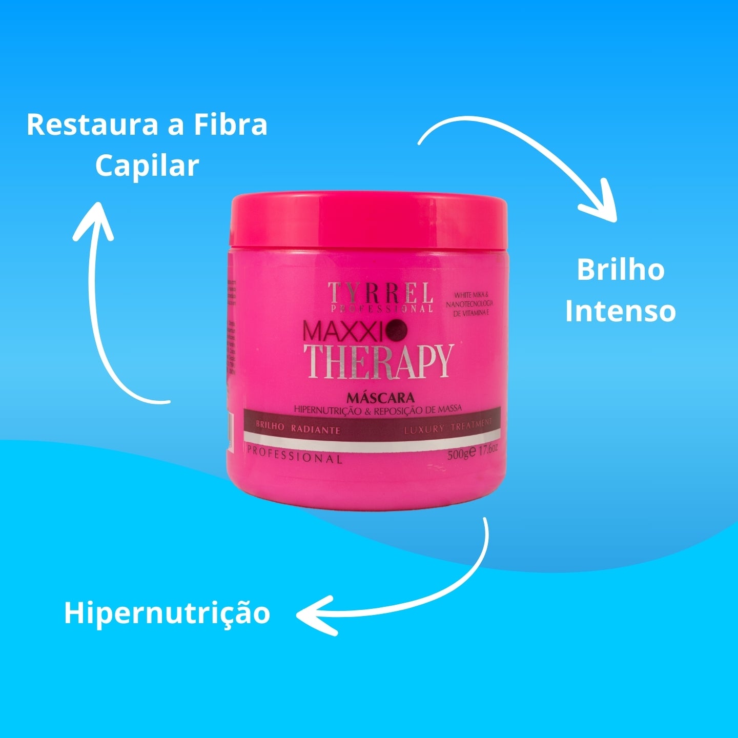 Kit Tyrrel Maxxi Therapy 2 Máscara Hipernutrição 500g