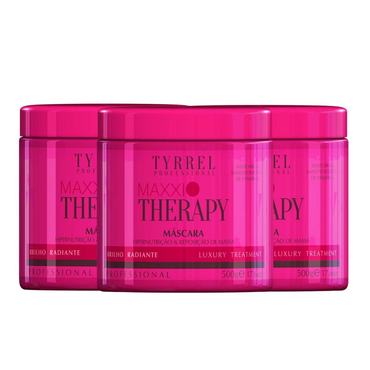 Kit Tyrrel Maxxi Therapy 3 Máscara Hipernutrição 500g
