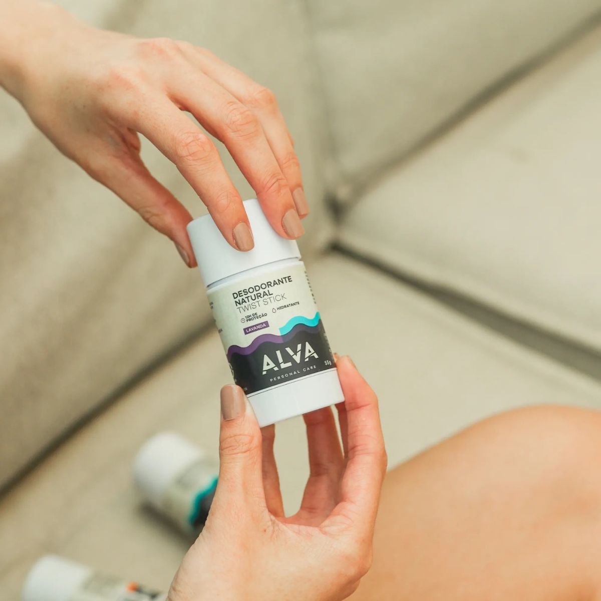 Alva Twist Stick Desodorante Natural em Barra Lavanda 55g