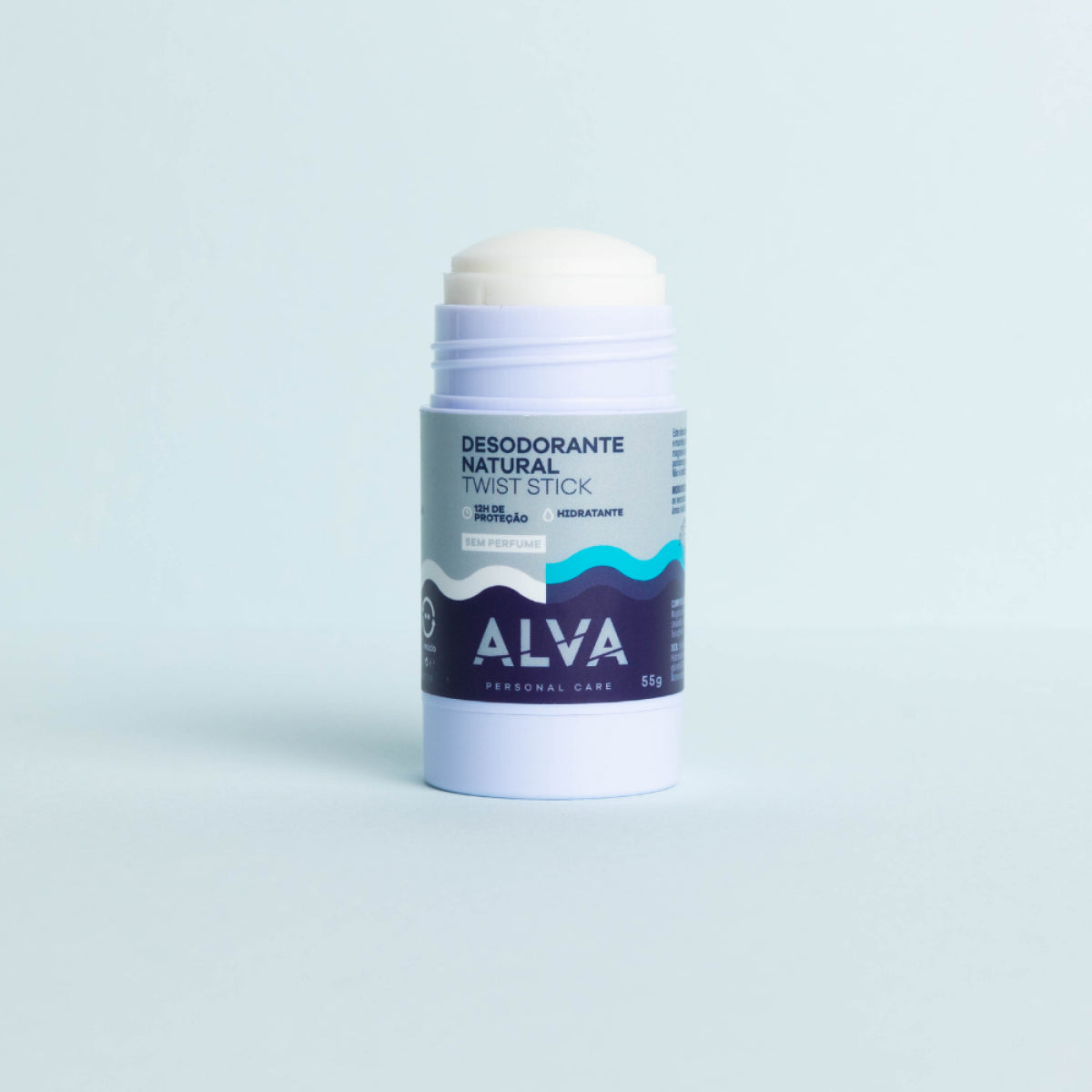 Alva Twist Stick Desodorante Natural em Barra Sem Cheiro 55g