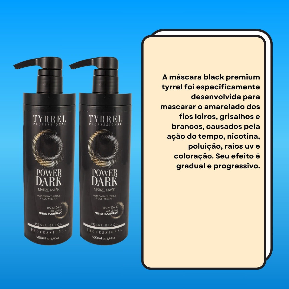 Kit Tyrrel Power Dark 2 Máscara 500 ml