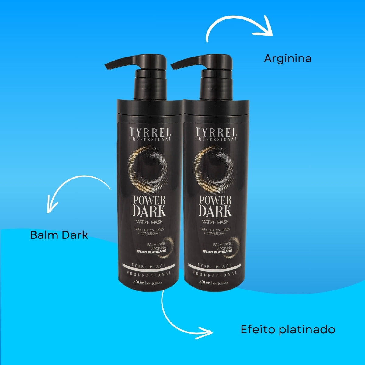 Kit Tyrrel Power Dark 2 Máscara 500 ml