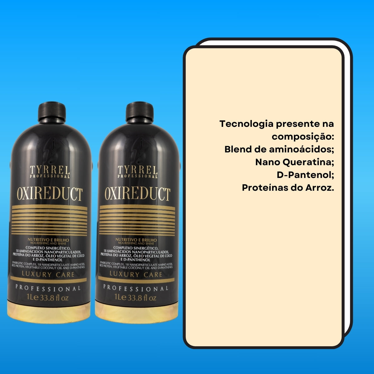 Kit Tyrrel Oxireduct 2 Escova Progressiva 1 Litro