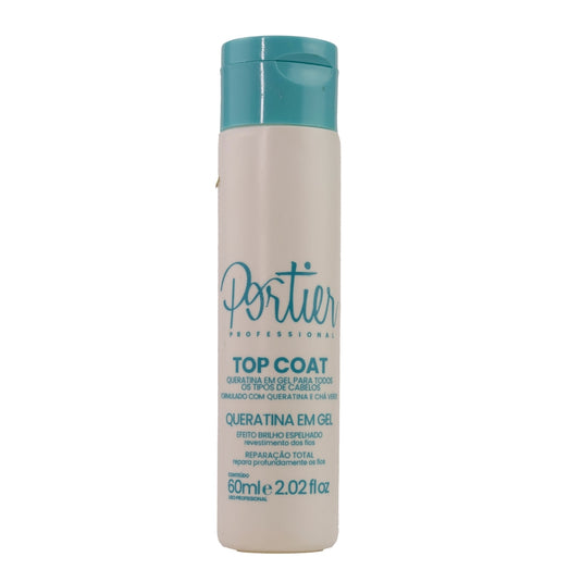 Portier Top Coat Queratina em Gel 60 ml