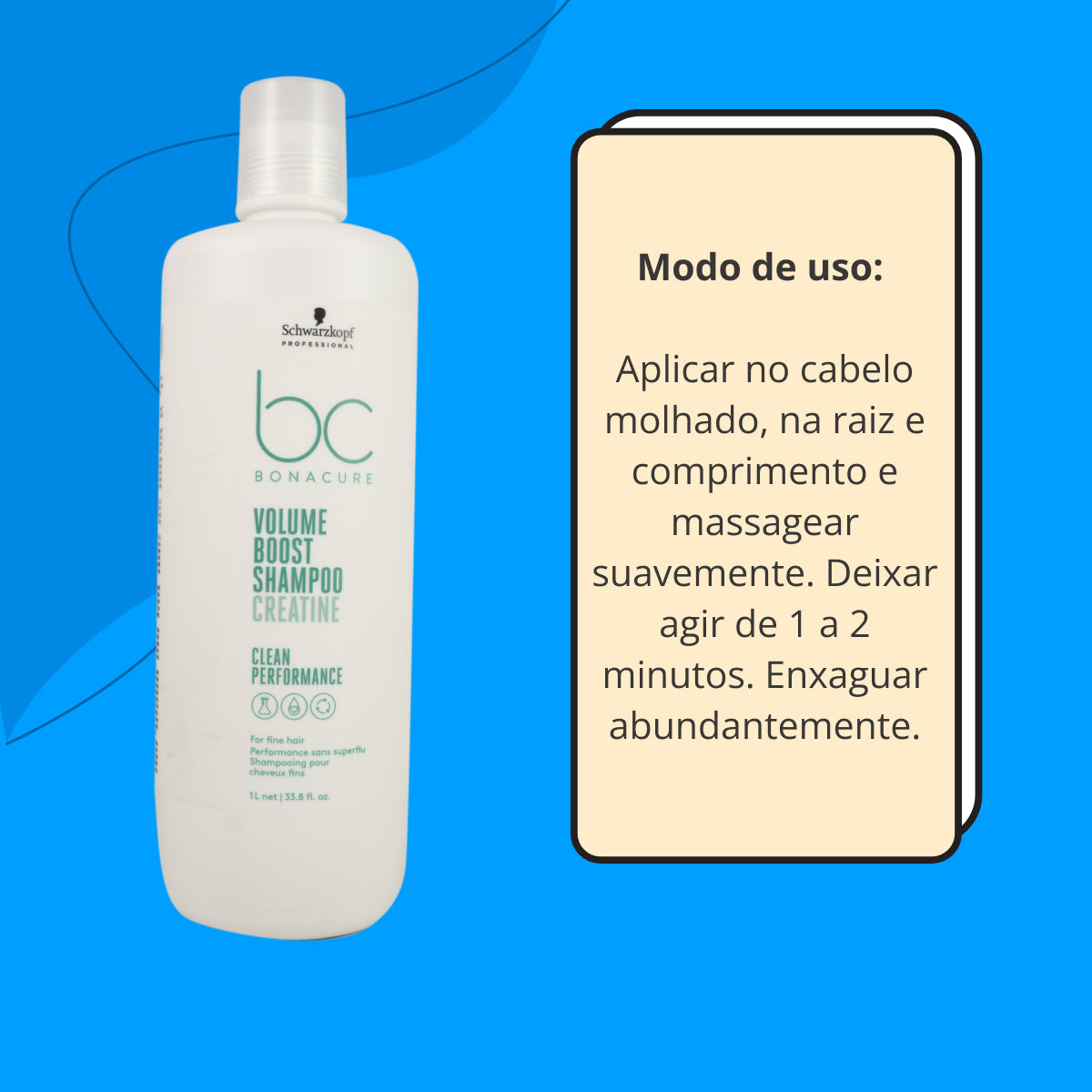 Kit Schwarzkopf Volume Boost 3 Shampoo 1 Litro
