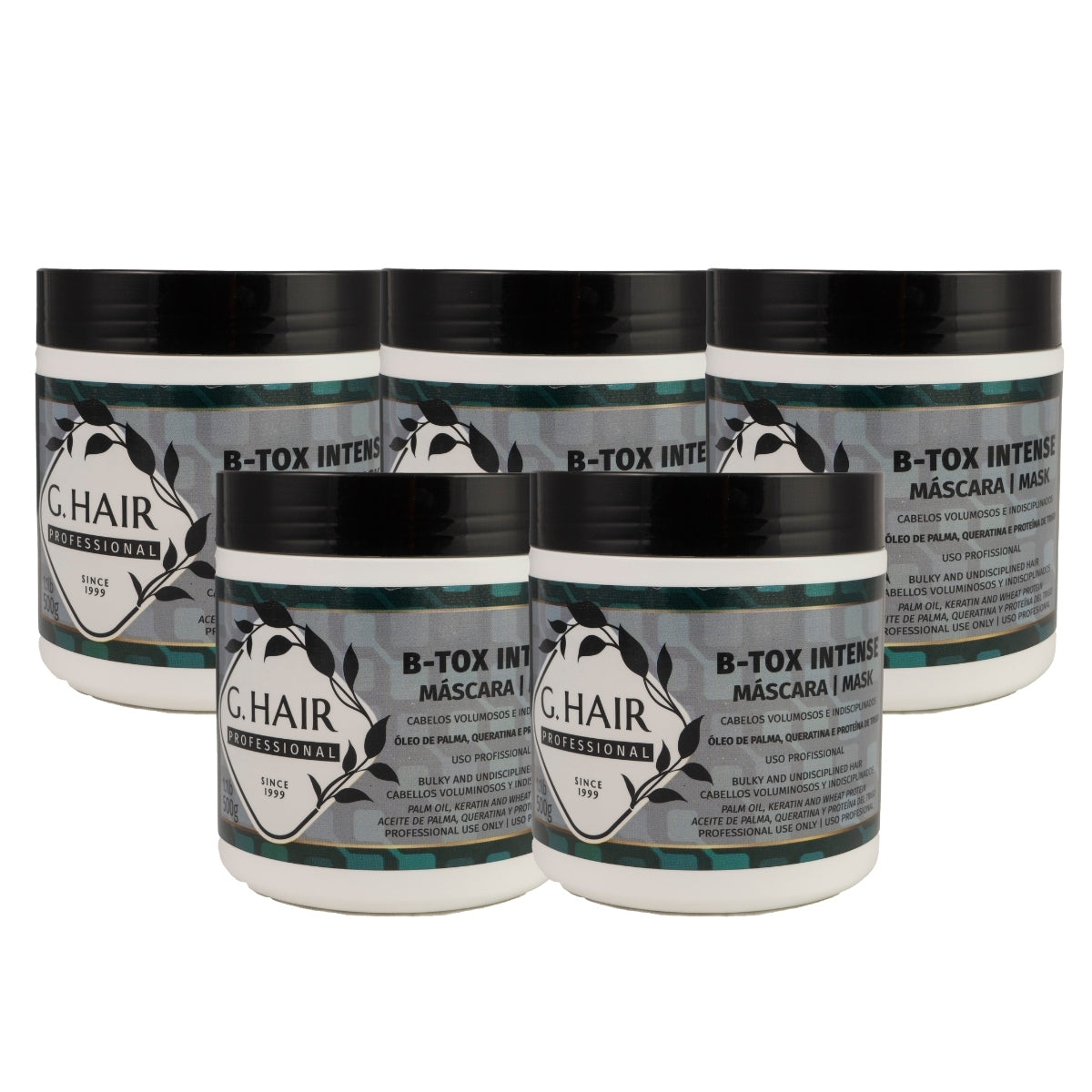 Kit G.Hair BTX Intense 5 Máscara 500g