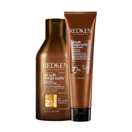 Kit Redken All Soft Mega Curls Shampoo 300 ml e Leave-In 150 ml