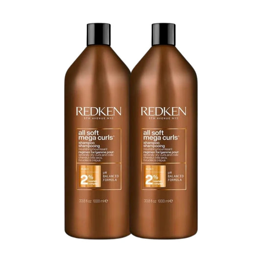Kit Redken All Soft Mega Curls 2 Shampoo 1 Litro