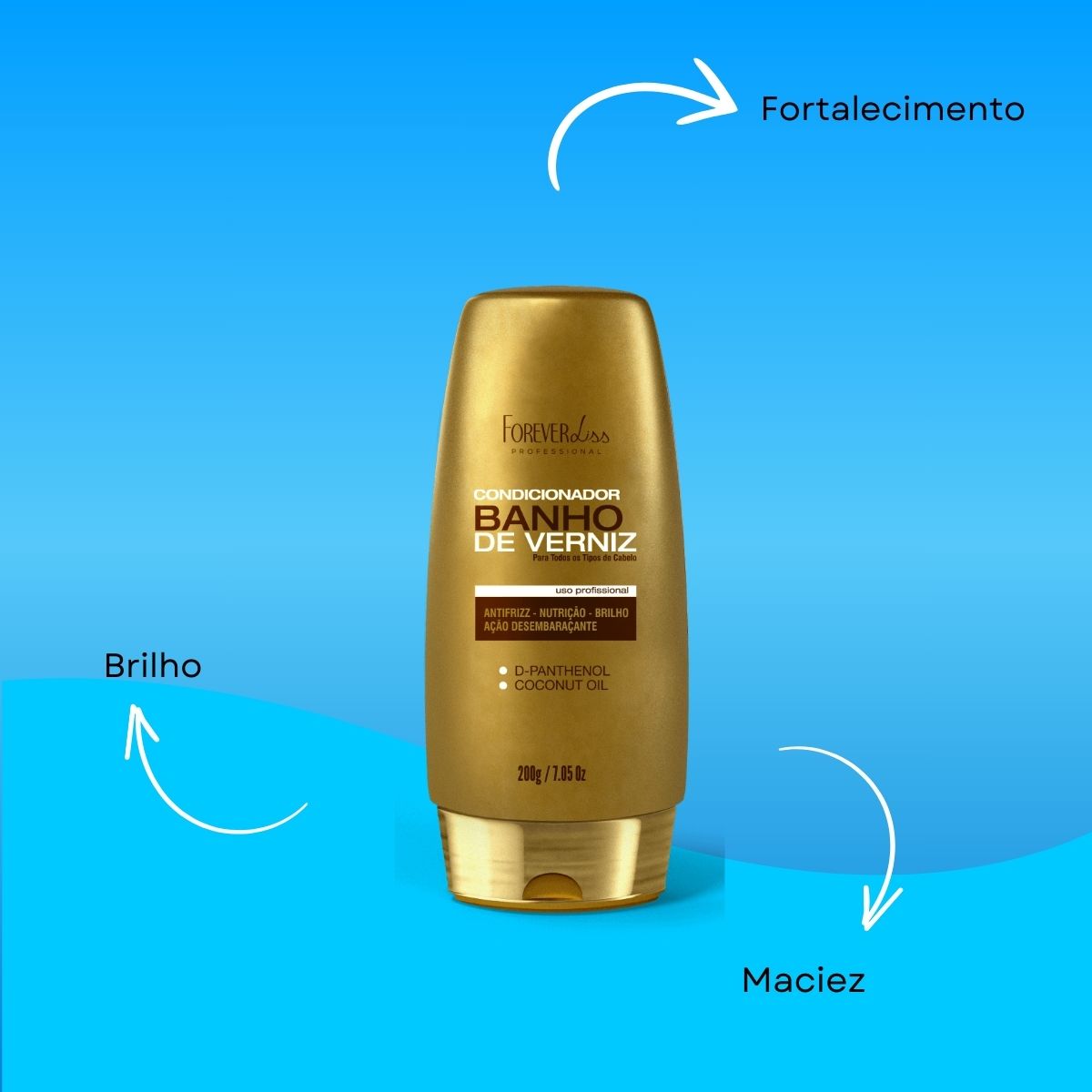 Condicionador Forever Liss Banho de Verniz 200 g