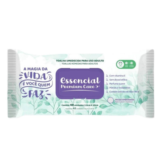 Essencial Care Toalhas Umedecidas Adulto 48 Folhas