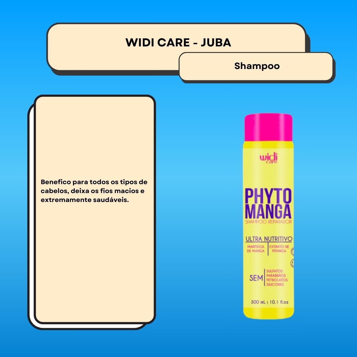 Shampoo Widi Care PhytoManga Reparador 300 ml