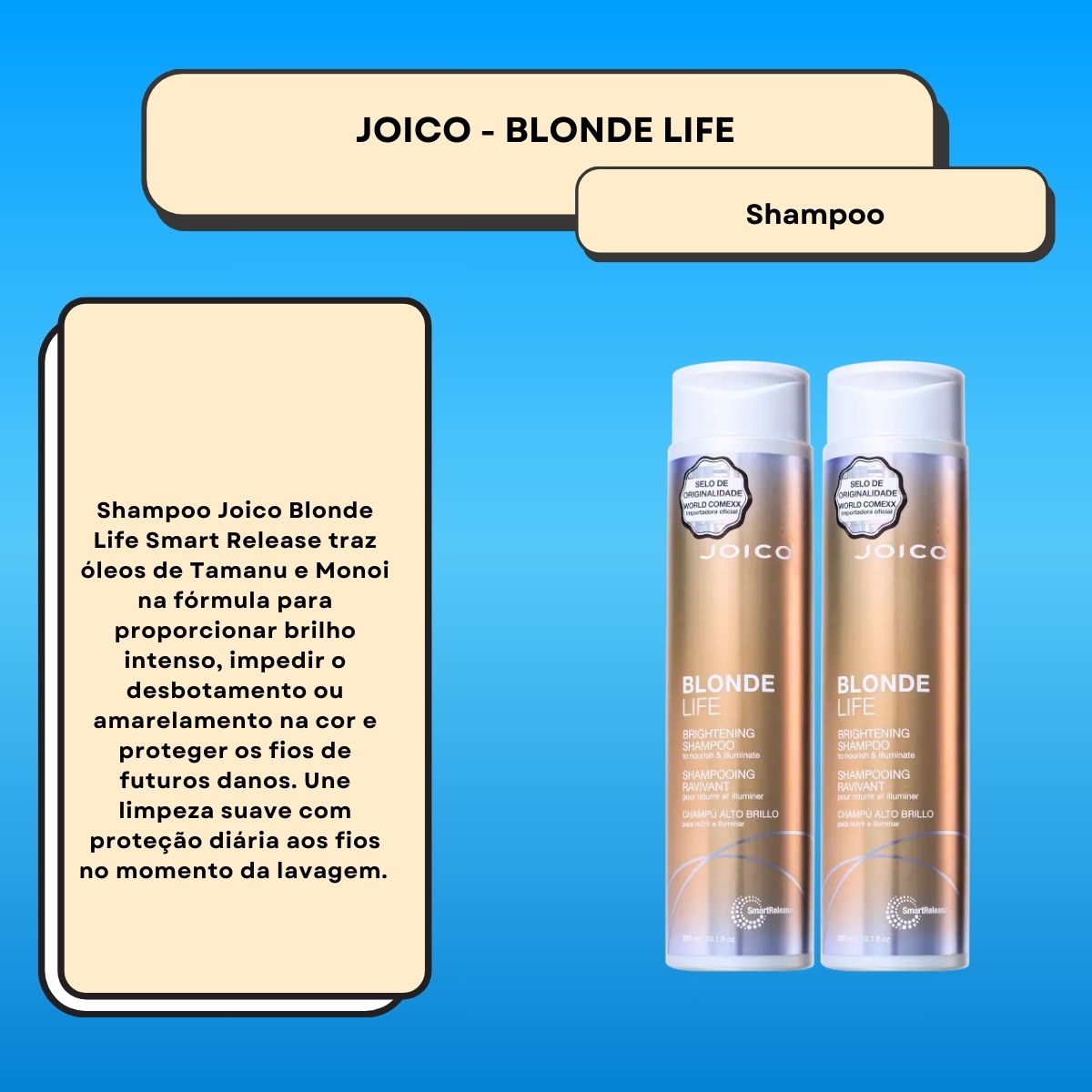 Kit Joico Blonde Life Smart Release 2 Shampoo 300 ml