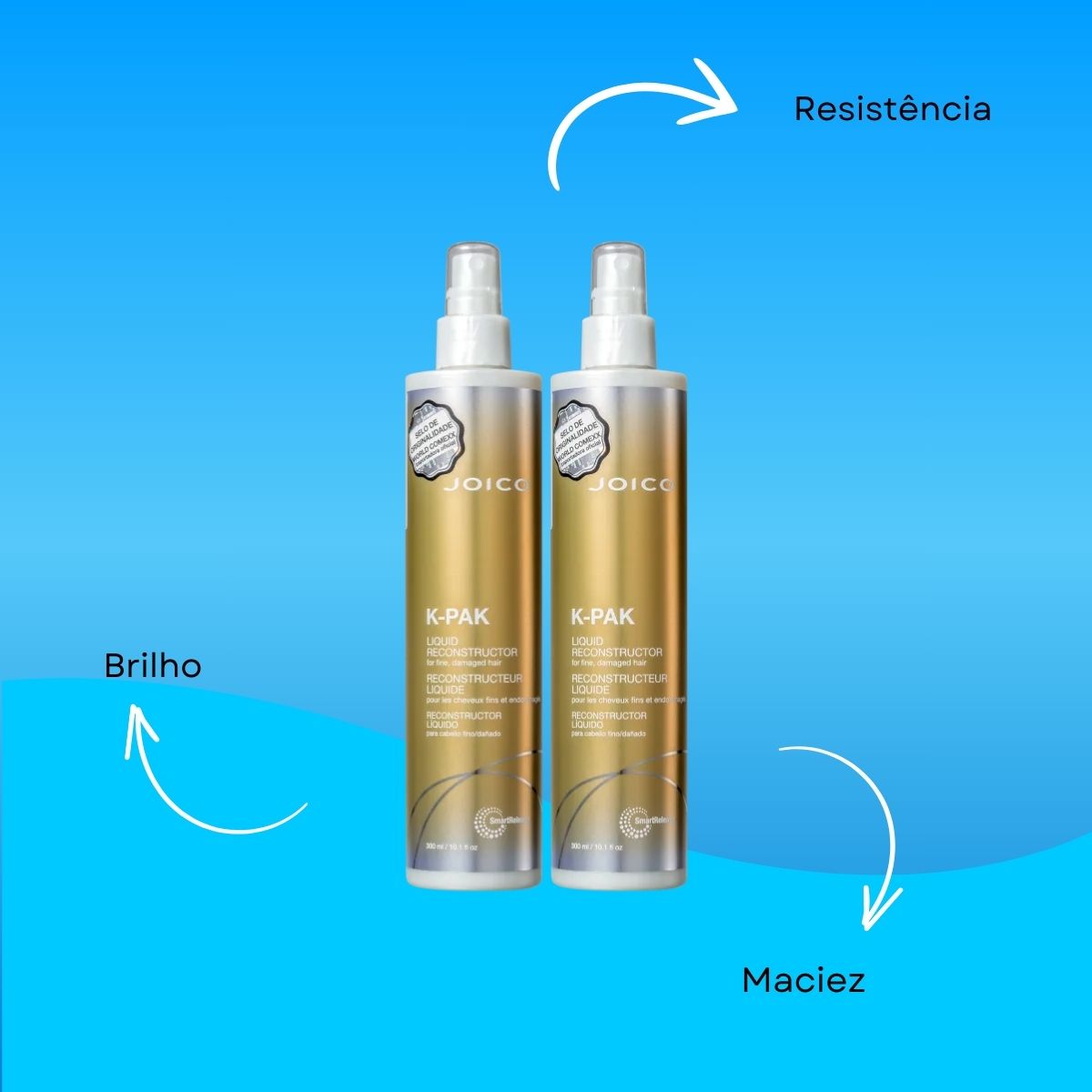 Kit Joico K-PAK Liquid Reconstructor 2 Smart Release 300 ml