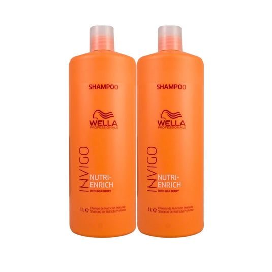 Kit Wella Invigo Nutri-Enrich 2 Shampoo 1 Litro