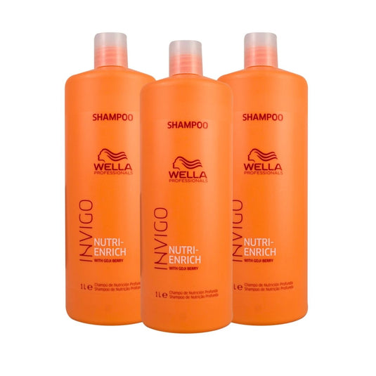 Kit Wella Invigo Nutri-Enrich 3 Shampoo 1 Litro