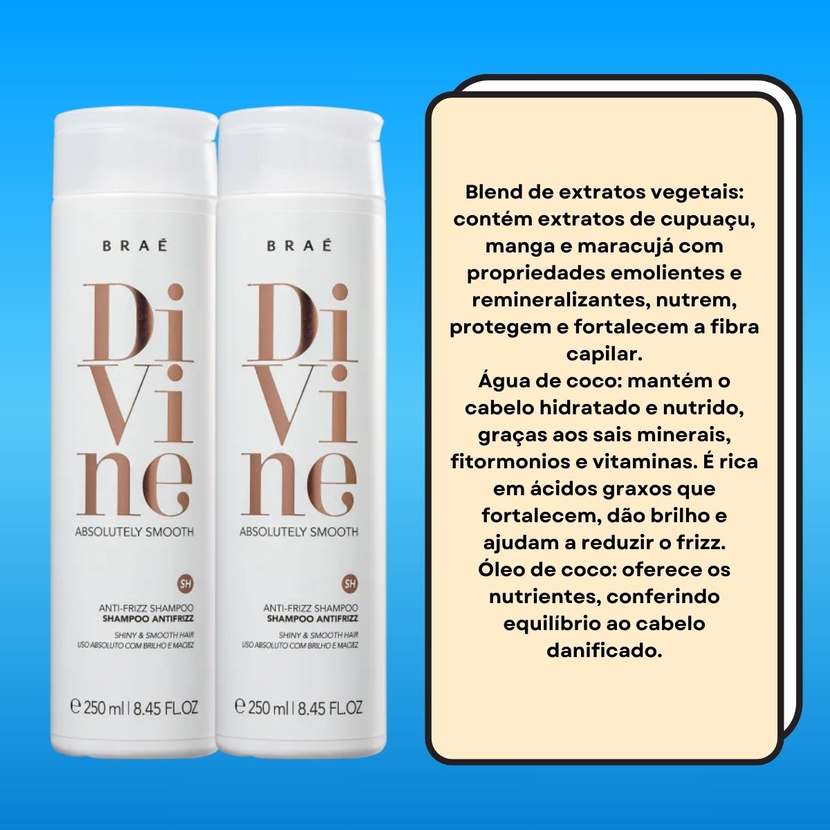 Kit Braé Divine 2 Shampoo 250 ml