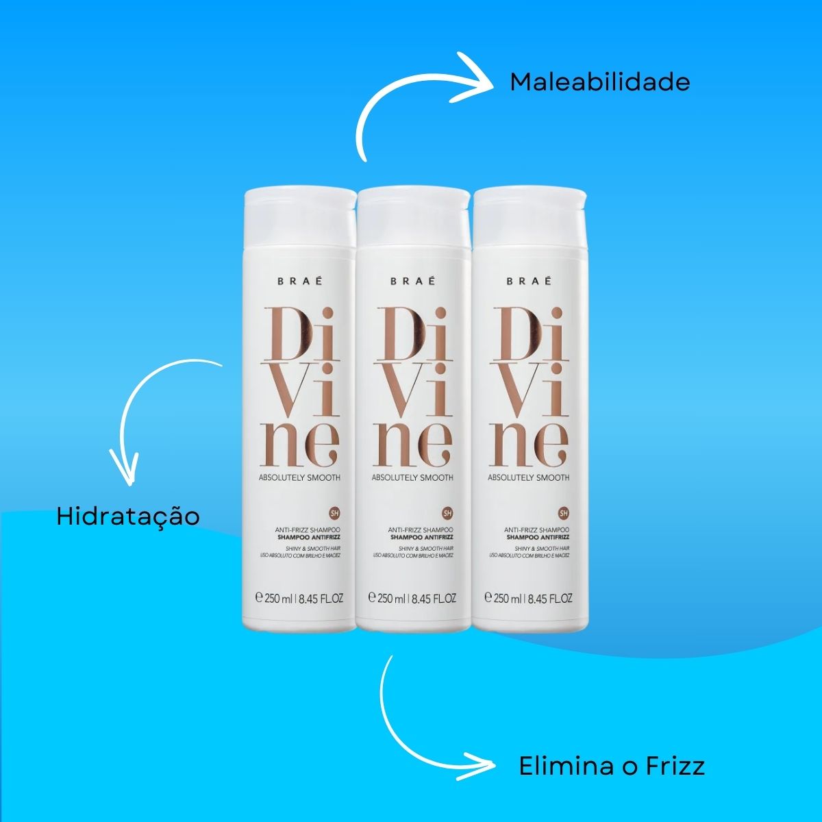 Kit Braé Divine 3 Shampoo 250 ml
