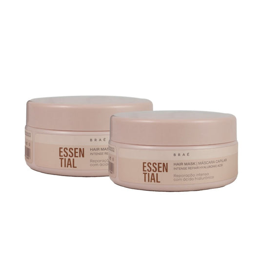 Kit Braé Essential 2 Máscara Capilar Reparação Intensa 200g