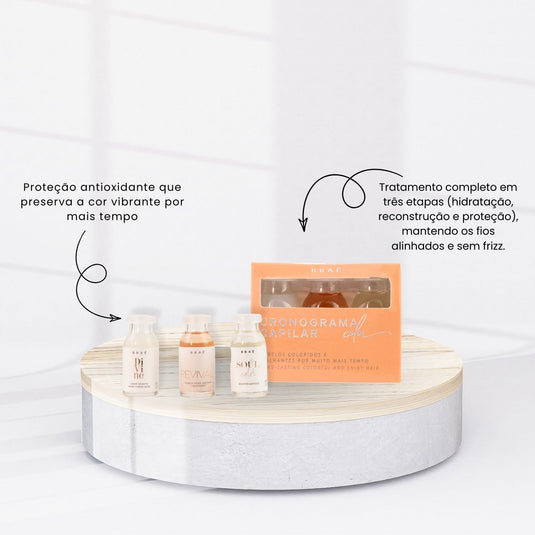 Kit Braé Cronograma Capilar Color Ampola Capilar 3x13 ml