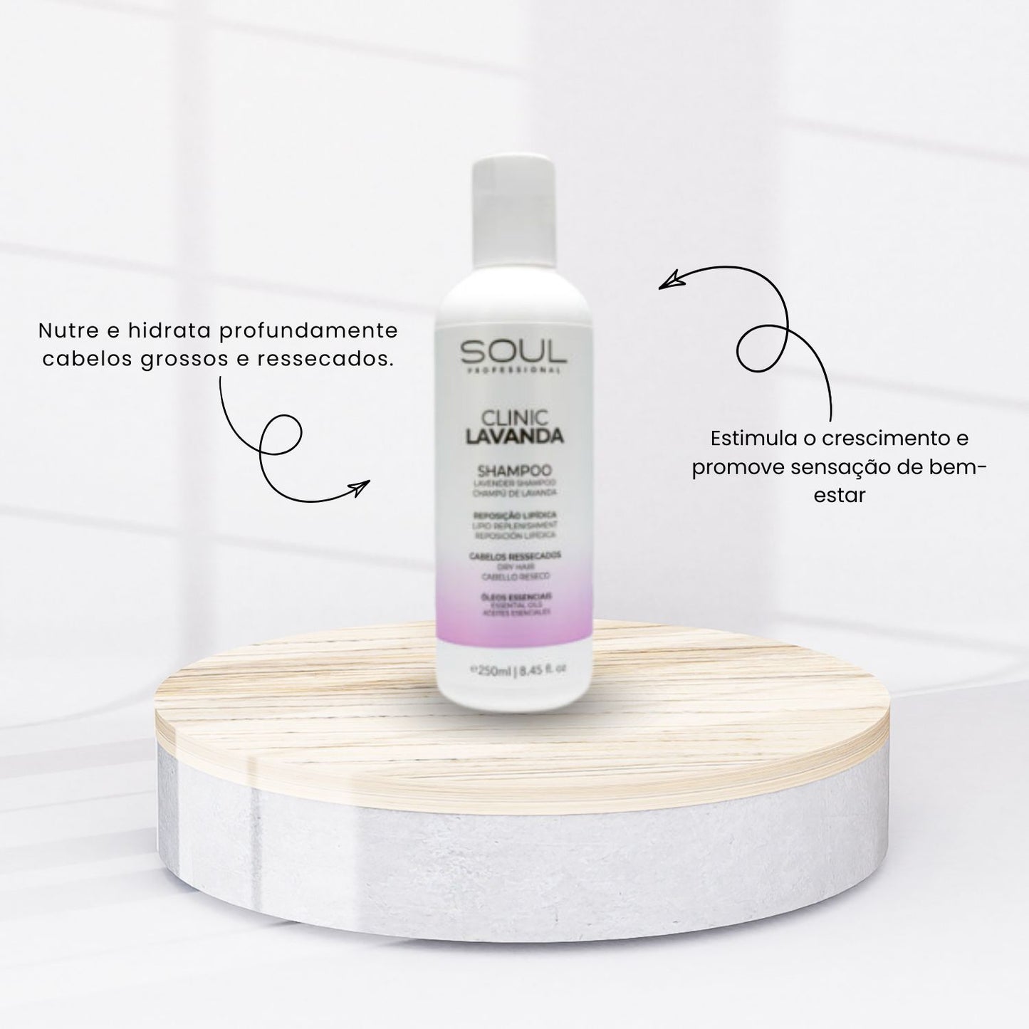 Shampoo Soul Clinic Oleos Essenciais Lavanda 240 ml