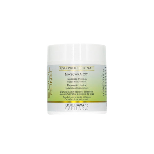 Máscara Soul Clinic Reposição Proteica 2x1 500g
