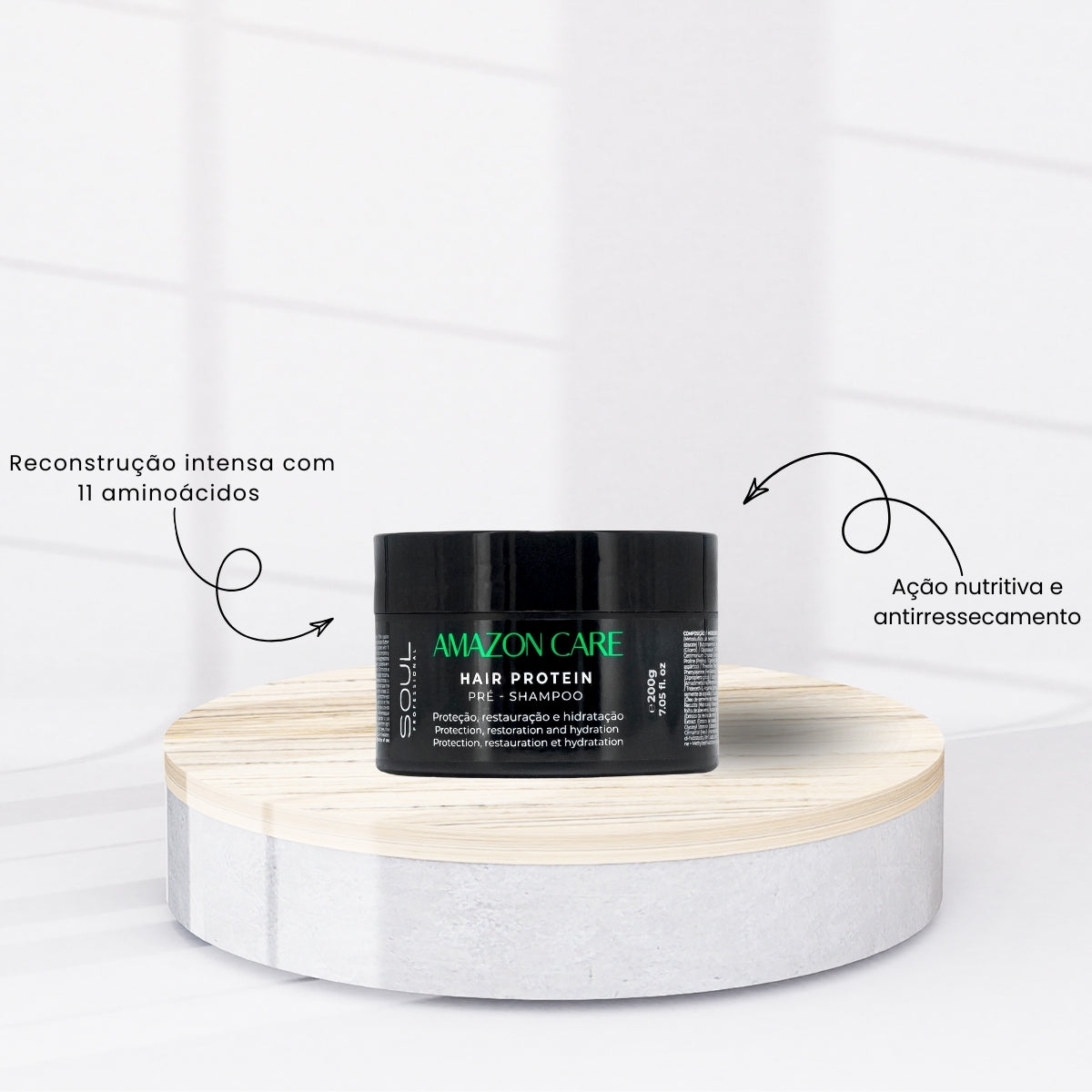 Máscara Soul Amazon Care Hair Protein Pré Shampoo 200g