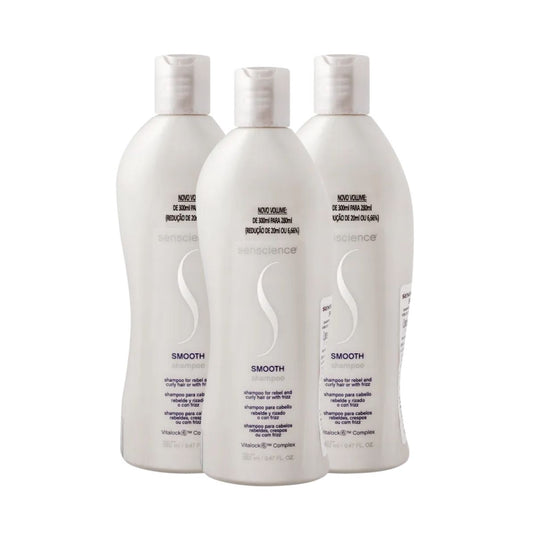 Kit Senscience Smooth Redução do Frizz 3 Shampoo 280 ml