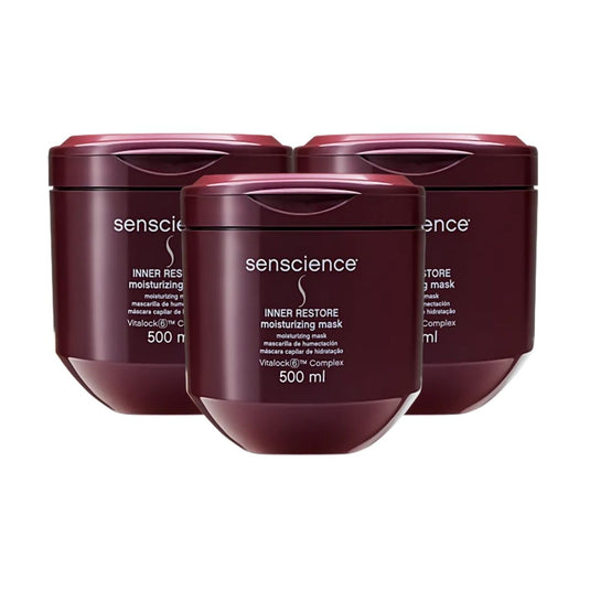 KIt Senscience Inner Restore 3 Máscara De Hidratação 500 ml