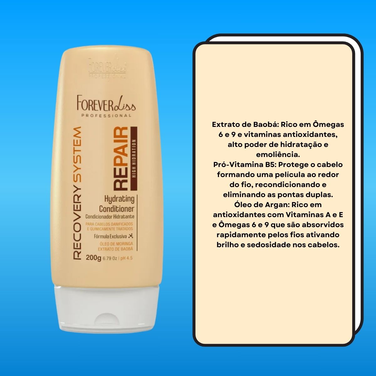 Condicionador Forever Liss Force Repair 200 g