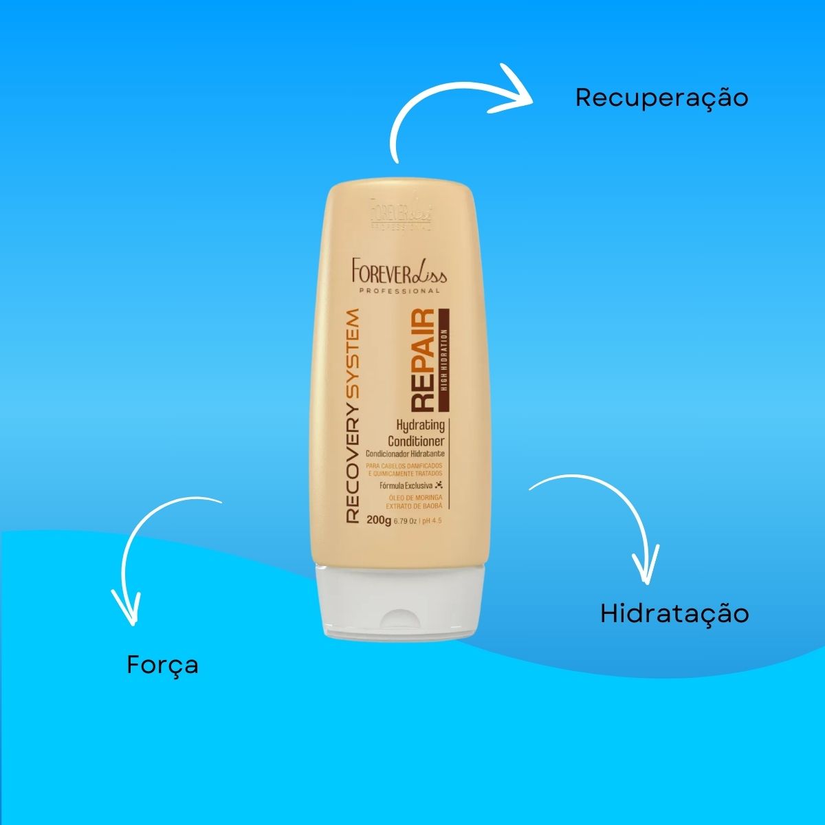 Condicionador Forever Liss Force Repair 200 g