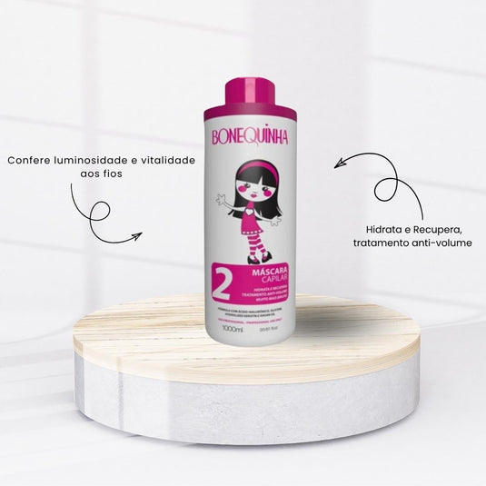 Kit Bonequinha Escandalosa Passo 2 2 Máscara Capilar 1 Litro