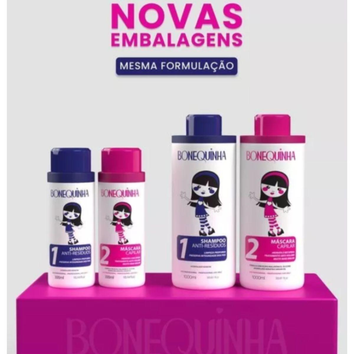 Kit Bonequinha Escandalosa Passo 2 2 Máscara Capilar 1 Litro
