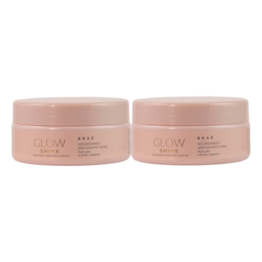 Kit Braé Glow Shine Nutrição e Brilho 2 Máscara 200g