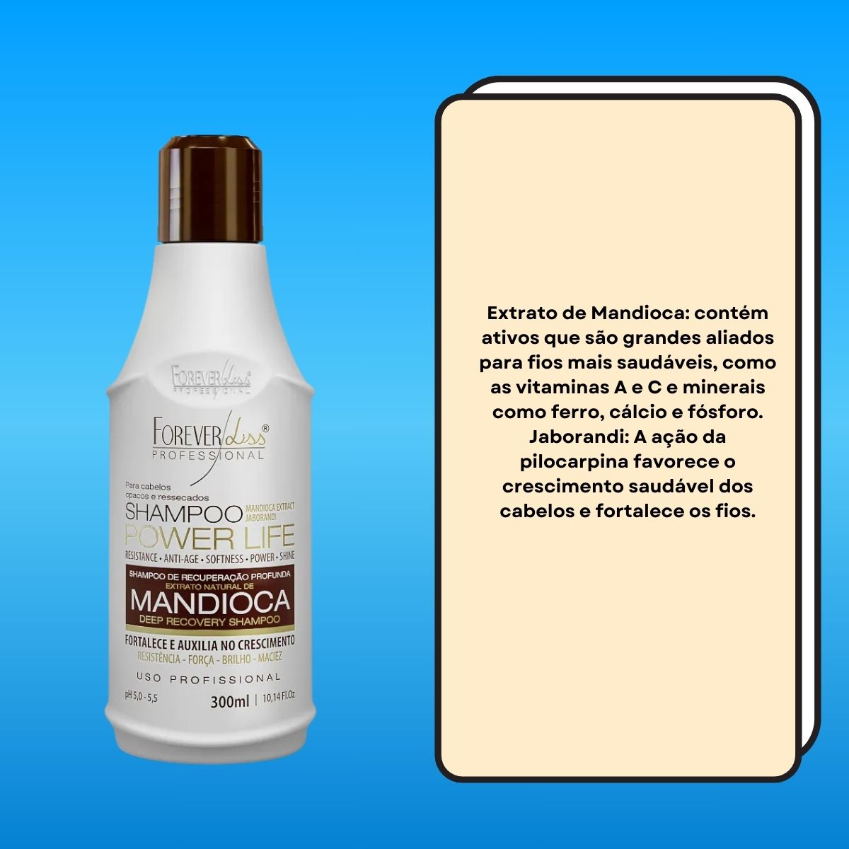 Shampoo Forever Liss Mandioca 300 ml