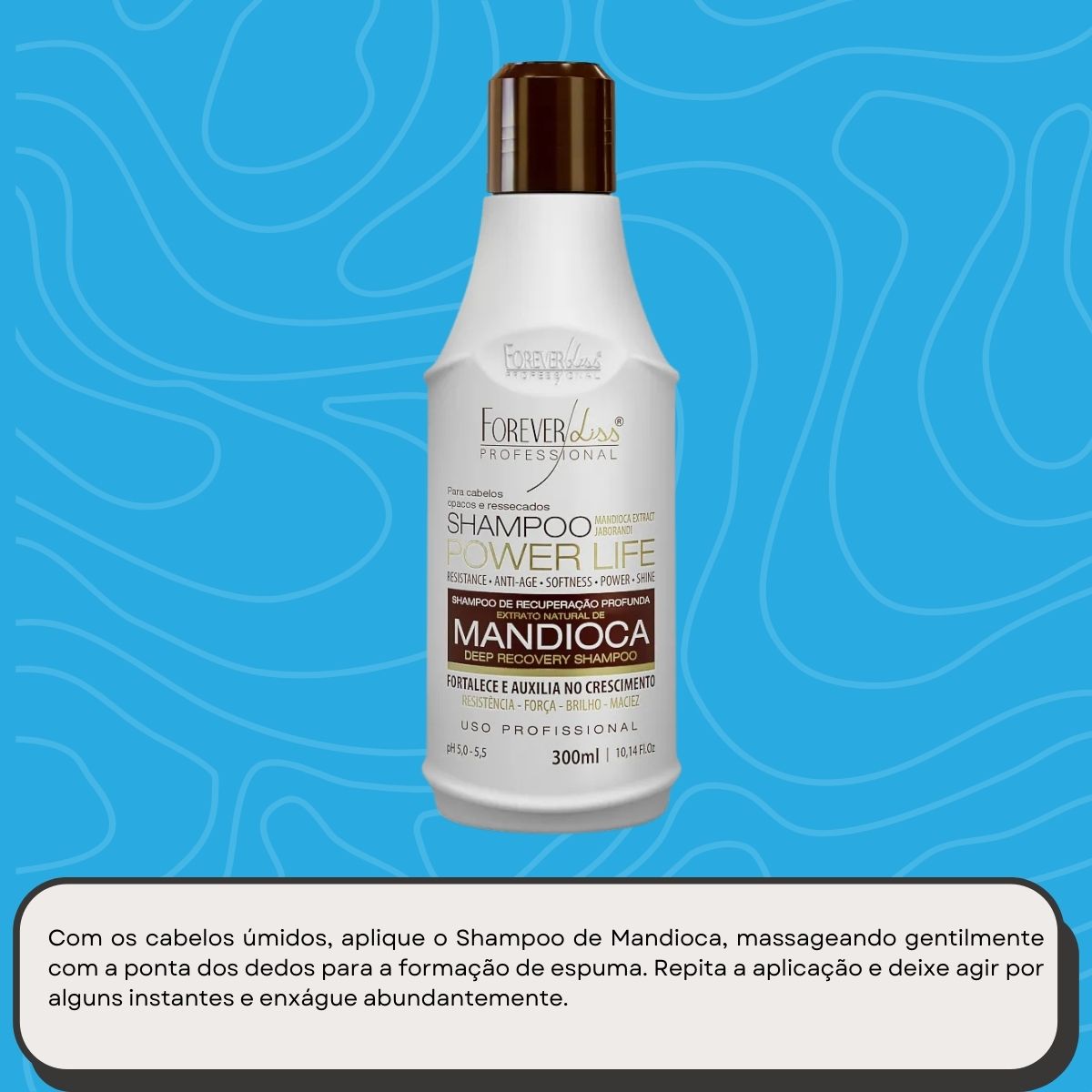 Shampoo Forever Liss Mandioca 300 ml