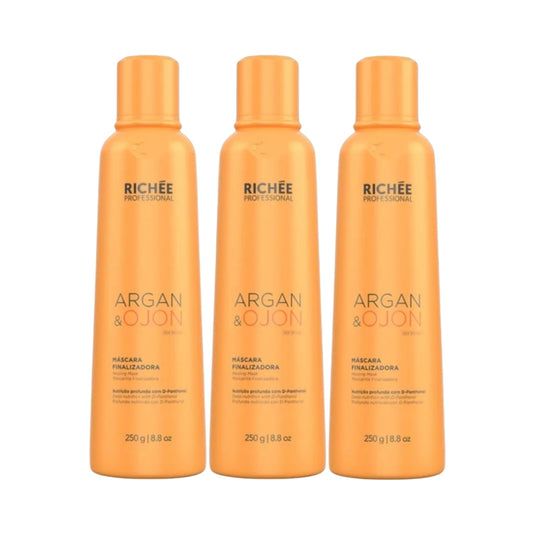 Kit Richée Argan e Ojon 3 Finalizadora Máscara 250 ml