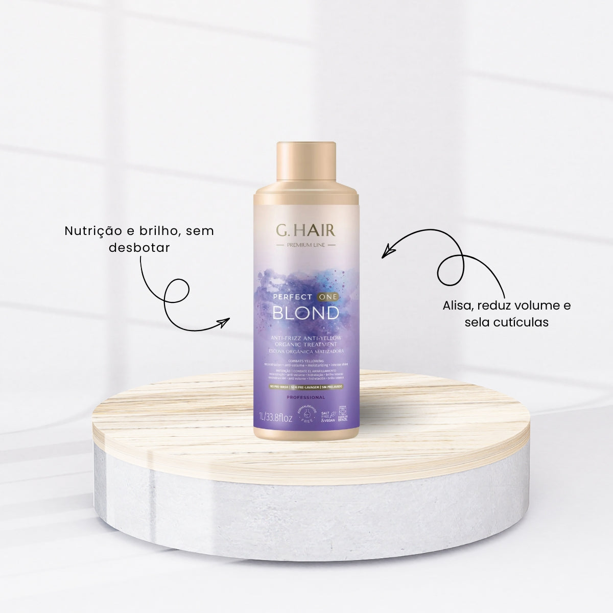 Progressiva G.Hair Premium Line Perfect One Blond Tratamento 1 Litro