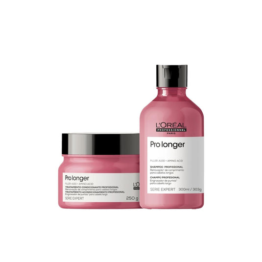 Kit Loreal Pro Longer Shampoo 300 ml e Máscara 250 ml