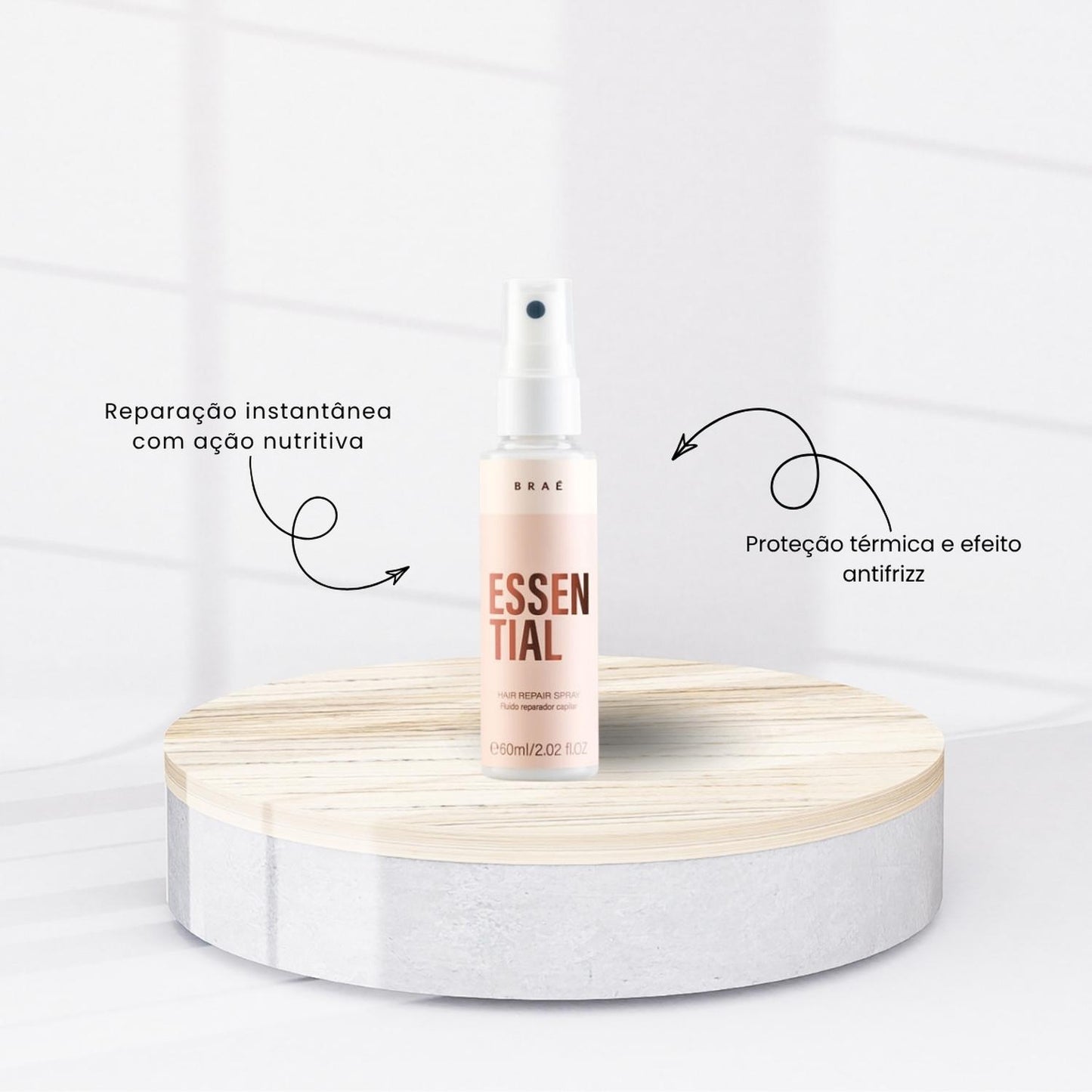 Kit Braé Divine Essential Spray Tratamento 5 Produtos