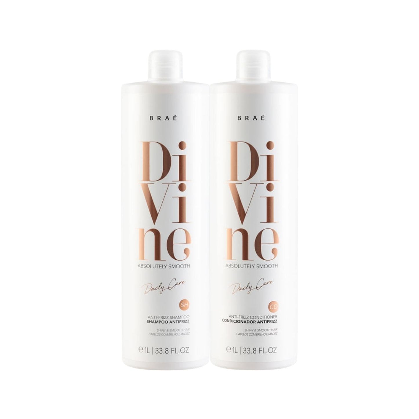 Kit Braé Divine Shampoo e Condicionador 1 Litro