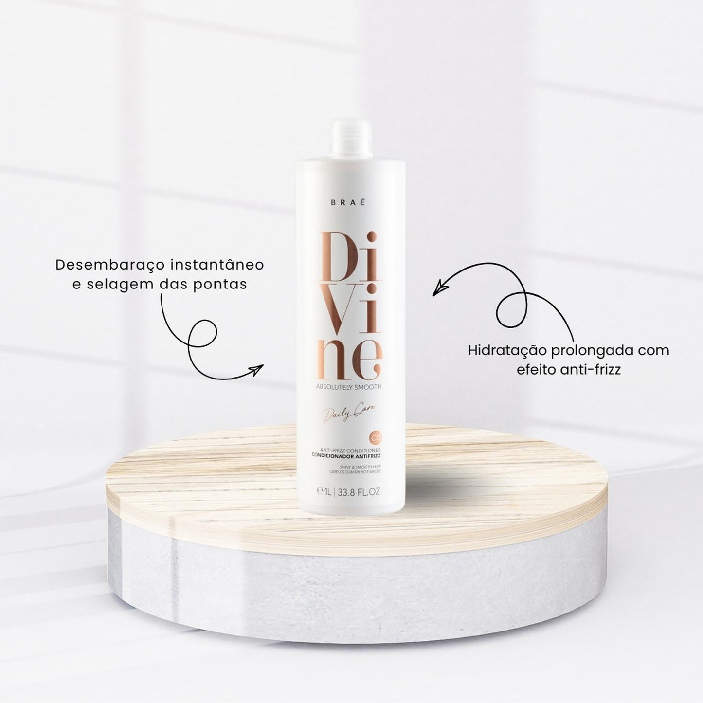 Kit Braé Divine Shampoo e Condicionador 1 Litro
