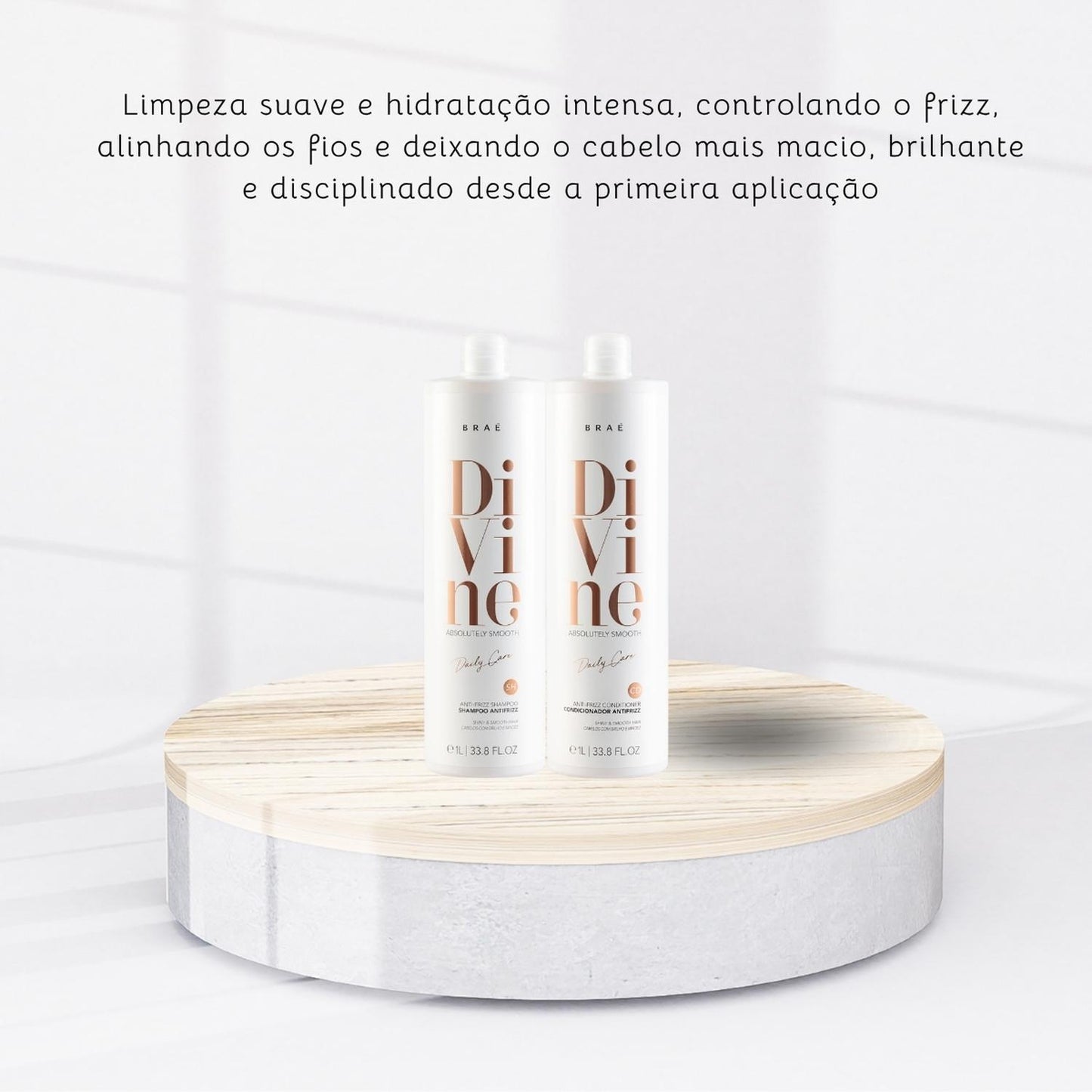 Kit Braé Divine Shampoo e Condicionador 1 Litro