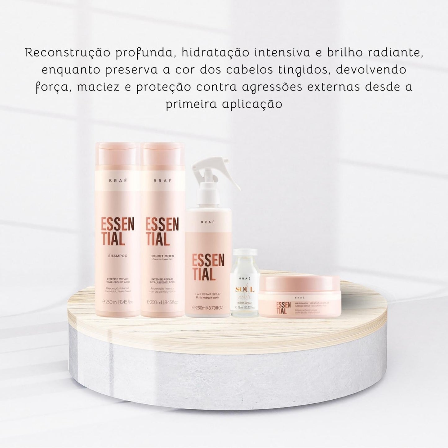 Kit Braé Essential Soul Tratamento 5 Produtos