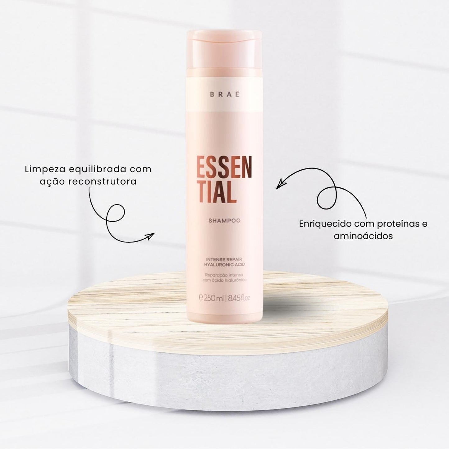 Kit Braé Essential Tratamento Capilar 4 Produtos