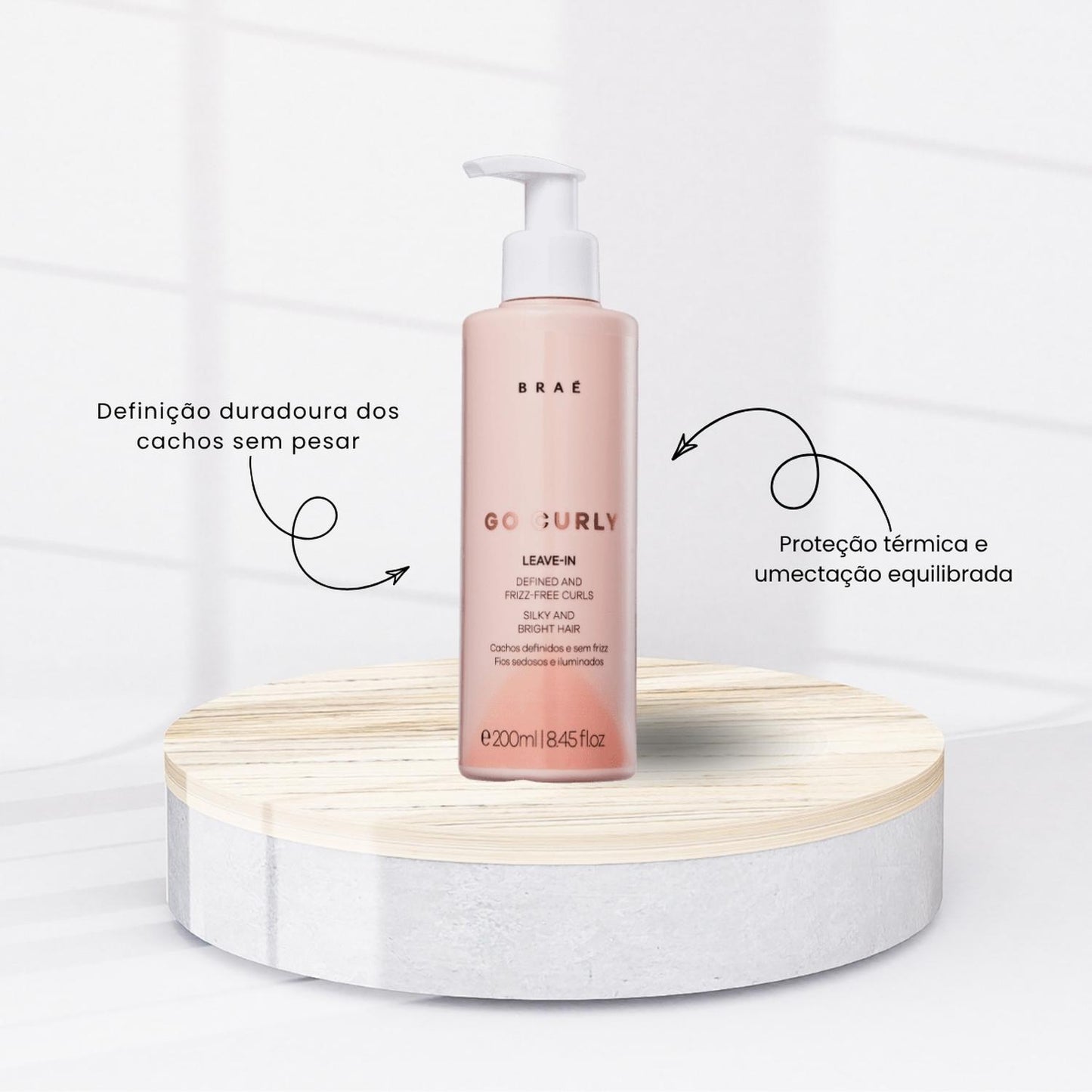 Kit Braé Go Curly Tratamento Capilar 4 Produtos