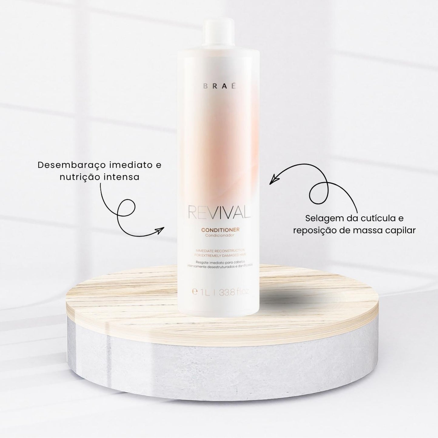 Kit Braé Revival Tratamento Capilar Home Care 5 Produtos