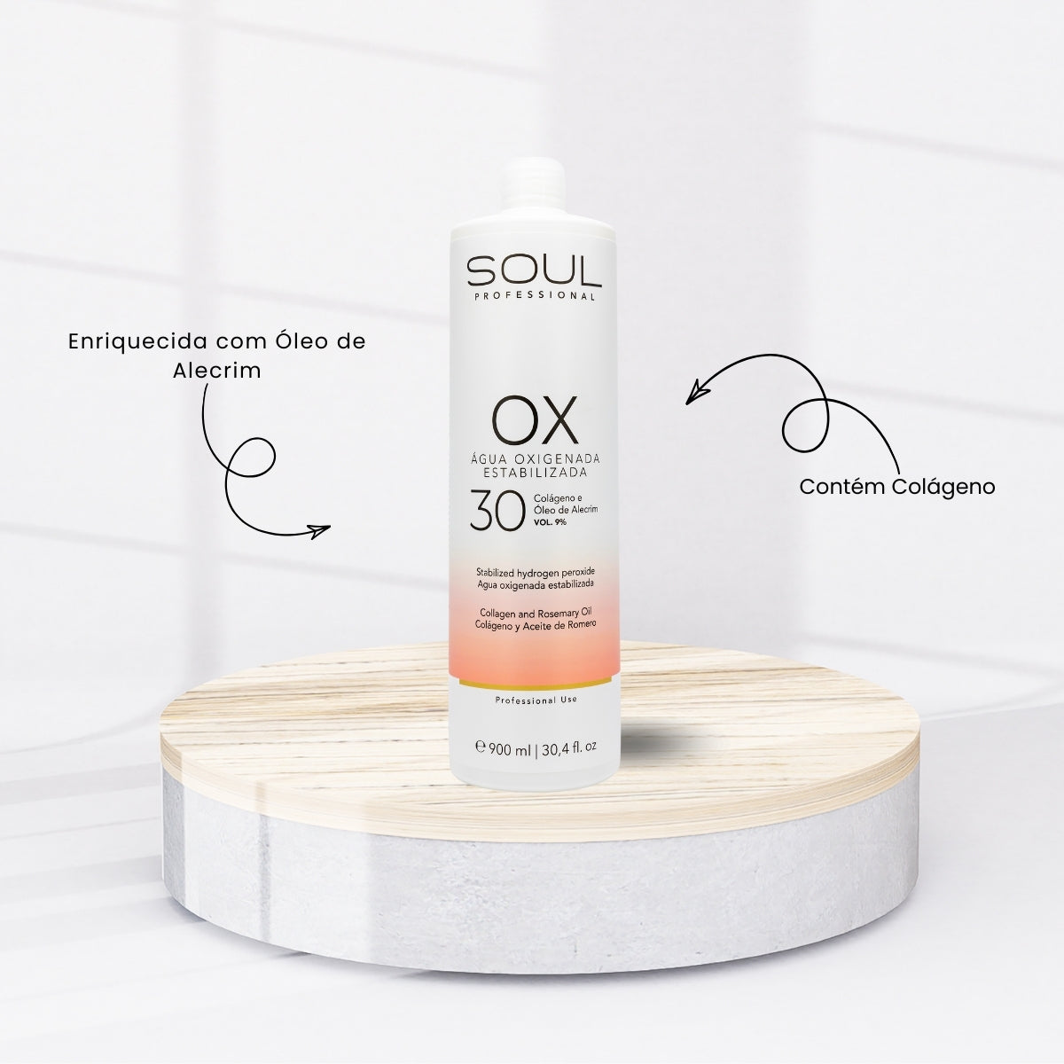 Agua Oxigenada Soul OX Vol 30 900 ml
