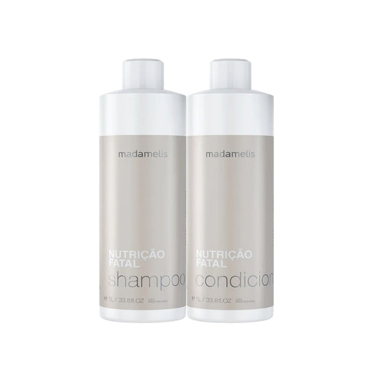 Kit Madamelis Nutrição Fatal Shampoo e Condicionador 1 Litro